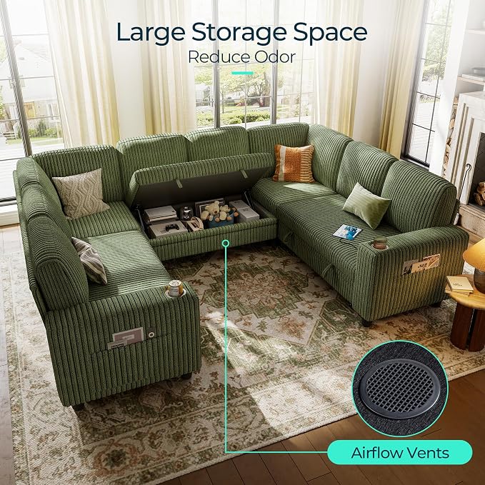 LINSY HOME Sectional Sleeper Sofa - Image 4