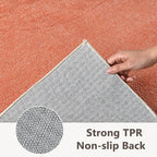 2x3 Orange/White Area Rug Washable Non-Slip Soft - Image 6