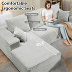 107.5" Cloud Sectional Couch - Image 5