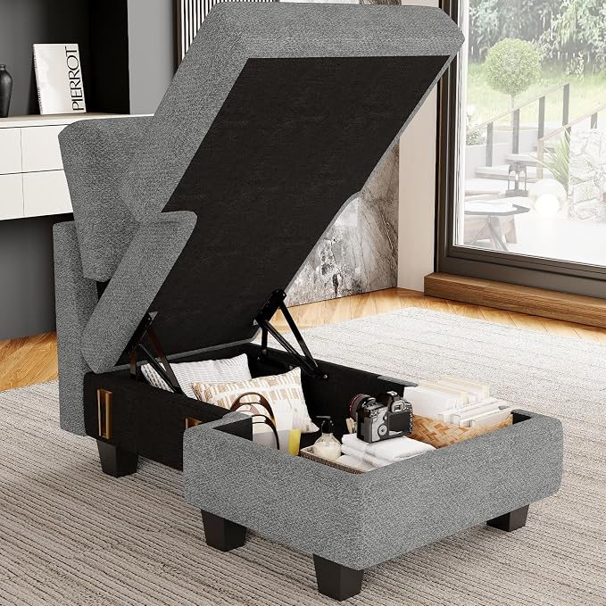 Belffin Sectional Storage Chaise Module - Image 2