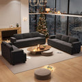 YOUDENOVA Sofa, 3 Piece Set Comfy Sofa, Loveseat & 2 3-Seater Couch by YOUDENOVA