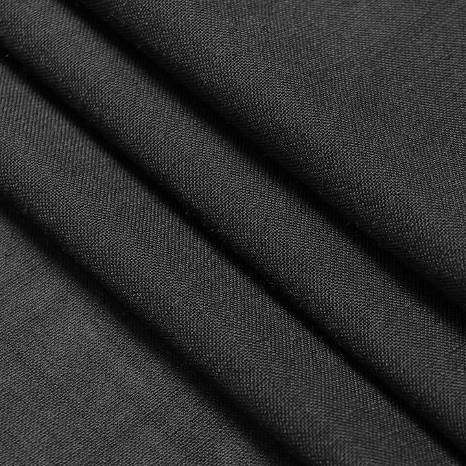 Black Linen Curtains 96 inches Long - Image 8
