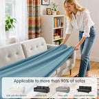 Hokway Couch Cushion Covers Stretch Cushion Covers Sofa Seat Cushion Slipcover - Image 4