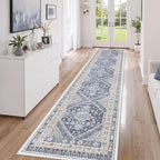 2'6 x 12' Runner Rug Non Slip, Washable Kitchen Rugs, Living Room, Long Rug - Image 3