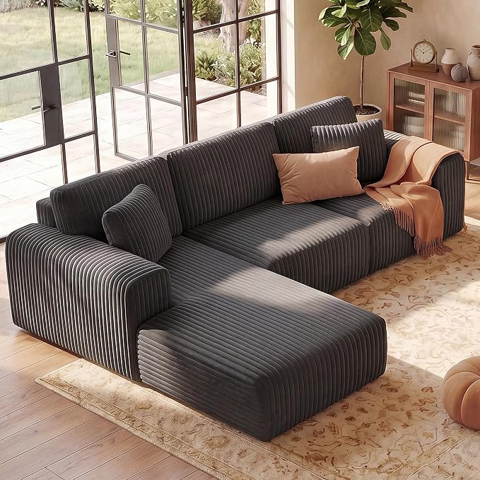 GRUSIGN 107'' Cloud Sectional Boneless Couches by Unknown