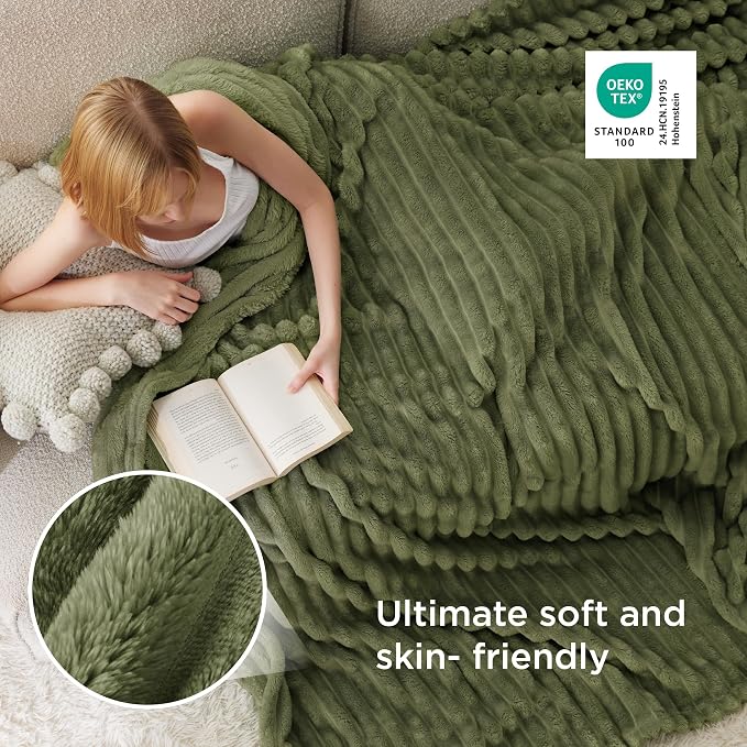 Bedsure Soft Full Size Fleece Blankets - Image 4