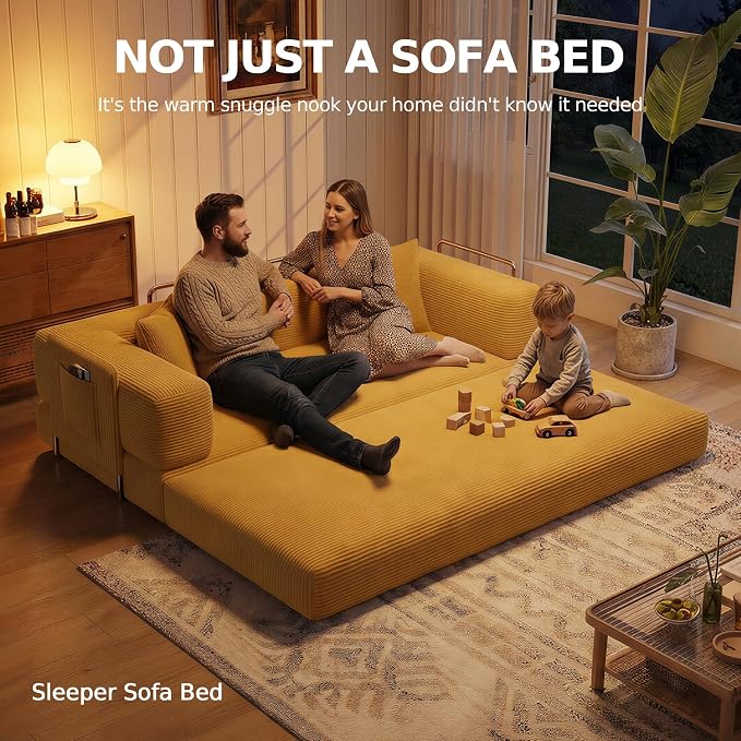 MoonSpeak 78.8''Sleeper Couch Bed - Image 9