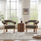 VKNOW Accent Chair Living Room Chairs Set of 2, Modern Upholstered Arm Chair by VKNOW