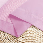 Chyhomenyc Pink Sheer Curtains 45 Inch Long 2 Panels, Light Filtering Rod - Image 7
