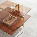 LumFurn Square Coffee Table, Mid-Century Modern Design, L30 x W30 x H17 Inch - Image 8
