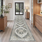 Madane Hallway Runner Rug 2'6''x14' Kitchen Runners Vintage, Stain-Resistant - Image 3