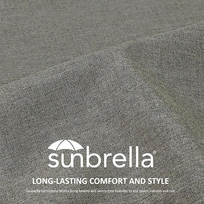 Unimatta Sunbrella Outdoor High Back Chair Cushion Seat Pads, 44 x 21 Inch - Image 2