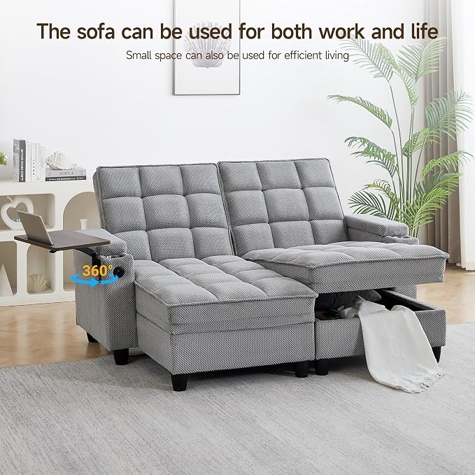 Auvsoce 71" Loveseat Recliner Chair - Image 4