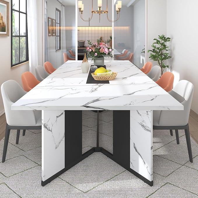 Hlivelood 94Inch Large Dining Table by Hlivelood