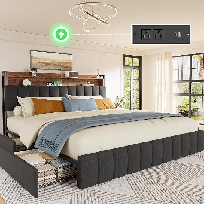 PRAISUN Bed Frame King Size by PRAISUN