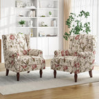 Pia Ricco High Back Floral Accent Chair - Image 8