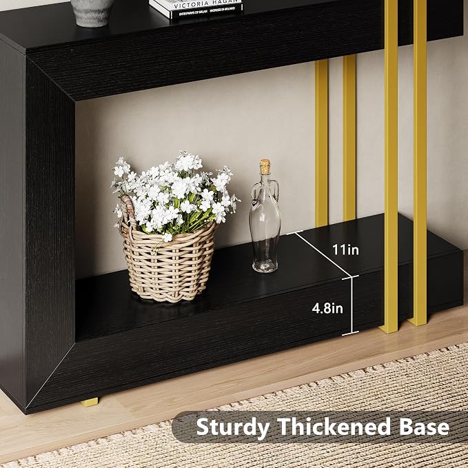Einhomn 42.5" Console Table Behind Couch, 2-Tier Narrow Entryway Table - Image 8