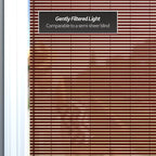 Red Lantern Bamboo Cordless Window Shade - Image 4