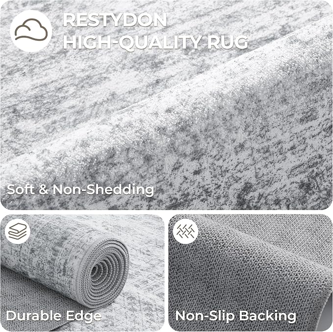 2x12 Runner Rug Non Slip, Washable Hallway Runner Rug, Laundry Room, Soft - Image 7