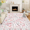 DUKINO 8x10 Area Rugs, Washable Soft Animal Bedroom Rug Non Slip, Low Pile by DUKINO