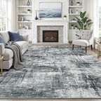8x10 Area Rug for Living Room, Abstract Washable Non-Slip Large Rugs, Dining by Lofus