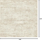 UERMEI Square Area Rugs : Washable 10x10 Neutral Modern Abstract Carpet - Image 2