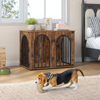 Hzuaneri 31.5'' Wooden Dog Crate Furniture, Indoor Dog Kennel Dogs Cage - Image 8