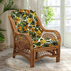 Malibu Lounge Living Accent Armchair Natural Rattan Wicker Handmade Design by Wickerix