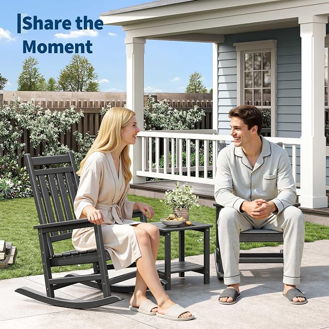 GarveeLife Rocking Chair Outdoor Set of 2 - Image 3