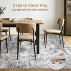 LOONGRUG 10x14 Area Rugs Washable Large Neutral Modern Living Room Rug | - Image 6