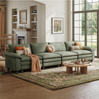 LINSY HOME 157" Modular Sectional Sofa, 4-Seat Corduroy Modern Cloud Couch by LINSYHOME