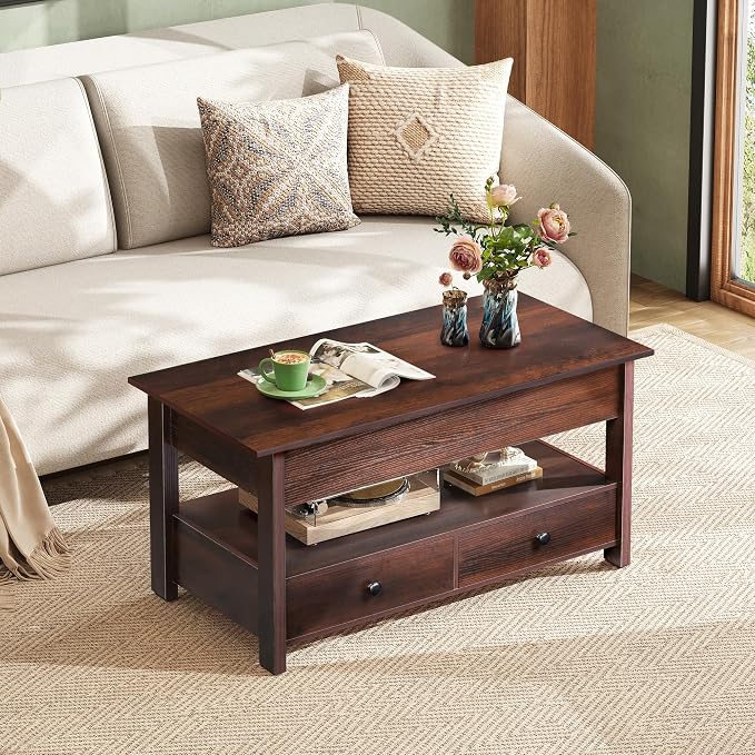 WLIVE Coffee Table, Lift Top Coffee Table - Image 7