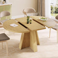 iPormis 43.3in-59in Extendable Round Dining Table by iPomis