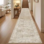 Soalmost Runner Rug 2x10 Washable Non-Slip Hallway Kitchen Runners Brown | by Soalmost