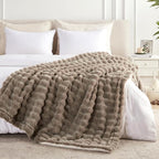 60x80 Inches Ultra-Soft Fuzzy Faux Fur Plush Twin Size Blanket - Image 6