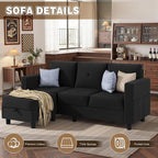 JAMFLY Convertible L-Shaped Sectional Sofa - Image 6