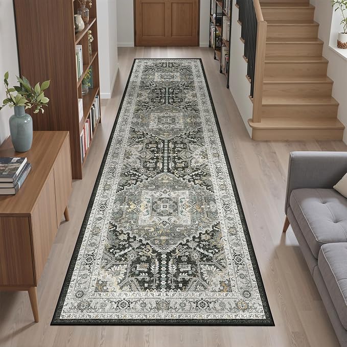 Madane Hallway Runner Rug 2x8 Washable Kitchen Rugs, Soft Non Slip Throw Entry - Image 4