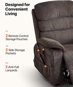 VEVOR Power Lift Recliner Chair, Dual Motor Lift Chair - Image 8