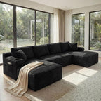 133" Oversized Cloud Boneless Sofa Couch by VYNELITO