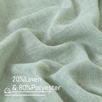 Short Kitchen Linen Curtains 24 Inch Length - Image 2
