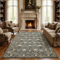 GarveeHome Washable Area Rug 6x9, Soft Vintage Floral Bedroom Rug Non Slip Low by GarveeHome