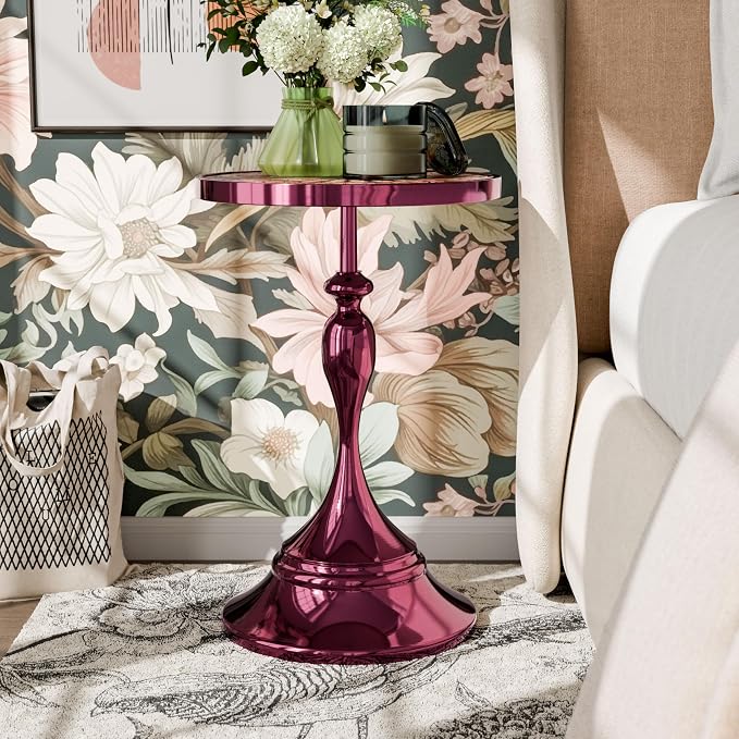 Homes: Inside + Out Halric Modern 24" Tall Round End Table - Image 2