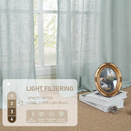 60 Inch Length Sheer Linen Curtains - Image 4