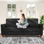 Kidirect 70in L Shaped Couch, Modular Sofa No Tool Assembly, Comfy Sectional - Image 2