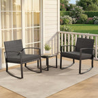 Qsun 3 Pieces Patio Furniture Set Rocking Bistro Set, Outdoor Patio Furniture - Image 7