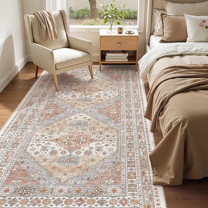 4x8 Rug Non Slip, Washable Hallway Runner Rug, Nursery Room, Soft Runner Rug - Image 3