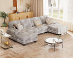 JUMMICO Sectional Couches for Living Room, U Shaped Couch - Image 6
