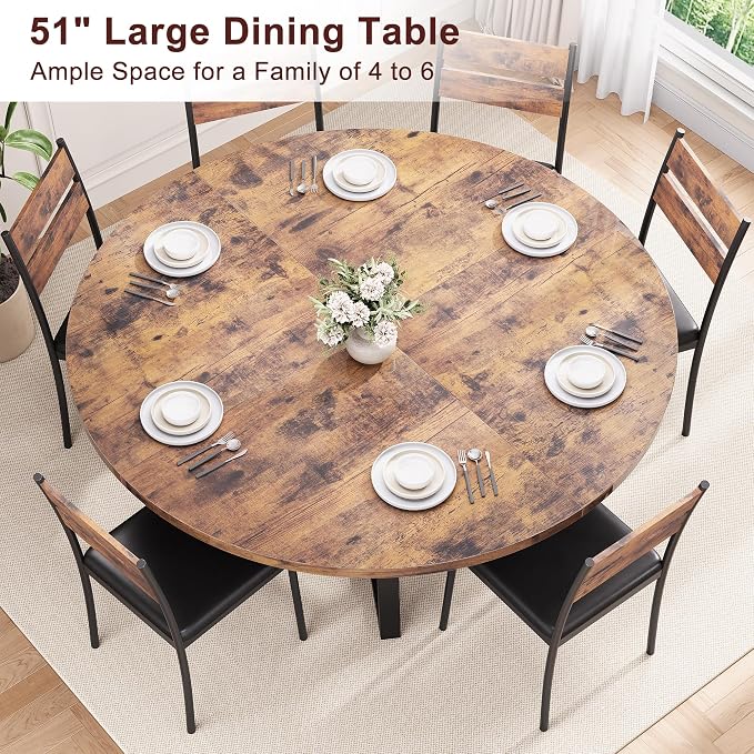 Jocoevol 51'' Round Dining Table - Image 4