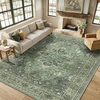 RELEANY Washable Area Rug, Large 9'x12', Water Repellent, Pet Friendly - Image 3