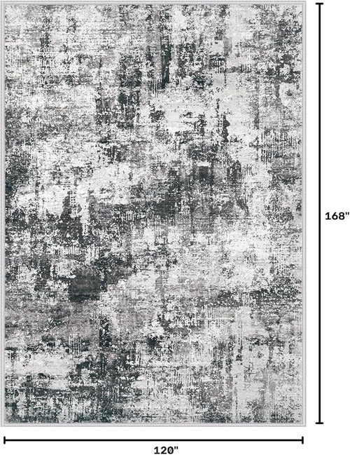 10x14 Area Rug for Living Room: Washable Abstract Large Soft Rugs Non Slip - Image 2